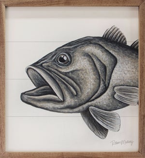 Large Mouth Bass By Robin Sue Studio